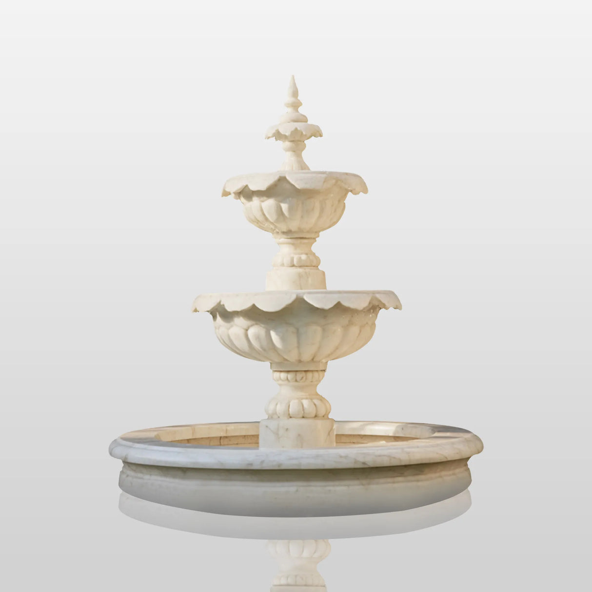 PREMIER Garden Marble Fountain with Beautiful Classic Design for Gardens, Urban Green Areas or Resort Spaces PSFM-009-Marble sculpture-PREMIER SCULPTURE