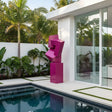 PREMIER Geometric Pink Stainless Steel Sculpture for Pool Areas, Modern Homes and Outdoor Terraces PSSS-186-Stainless Steel Sculpture-PREMIER SCULPTURE
