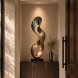PREMIER Gradient Bronze Ribbon Sculpture for Entry Console, Living Sideboard or Office Desk PSB-202-Bronze Sculpture-PREMIER SCULPTURE