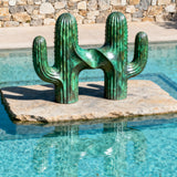 PREMIER Green Cactus Bronze Sculpture with Natural Element Style for Theme Parks, Pool Areas or Outdoor Gardens PSB-144-Bronze Sculpture-PREMIER SCULPTURE