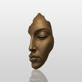 PREMIER Half Face Wall Sculpture in Bronze for Entryways, Stair Walls, Living Rooms or Quiet Meditation Spaces PSB-180-Bronze Sculpture-PREMIER SCULPTURE