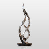 PREMIER Hotel Stainless Steel Sculpture with Ribbon Design for Lobby, Mall Atrium and Entry Hall PSSS-297-Stainless Steel Sculpture-PREMIER SCULPTURE