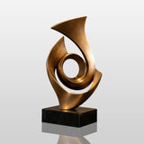 PREMIER Indoor Abstract Bronze Swirl Sculpture for Living Room, Office or Hotel Lobby PSB-283-Bronze Sculpture-PREMIER SCULPTURE