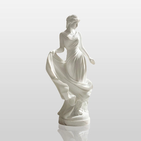 PREMIER Indoor Beautiful Marble Sculpture with Dancing Female Design for Corners, Living Rooms and Art Areas PSM-122-Marble sculpture-PREMIER SCULPTURE