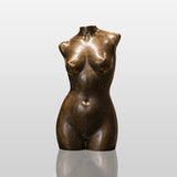 PREMIER Indoor Bronze Sculpture in Minimalist Female Torso Nude for Living Rooms, Entryway Console or Offices PSB-172-Bronze Sculpture-PREMIER SCULPTURE