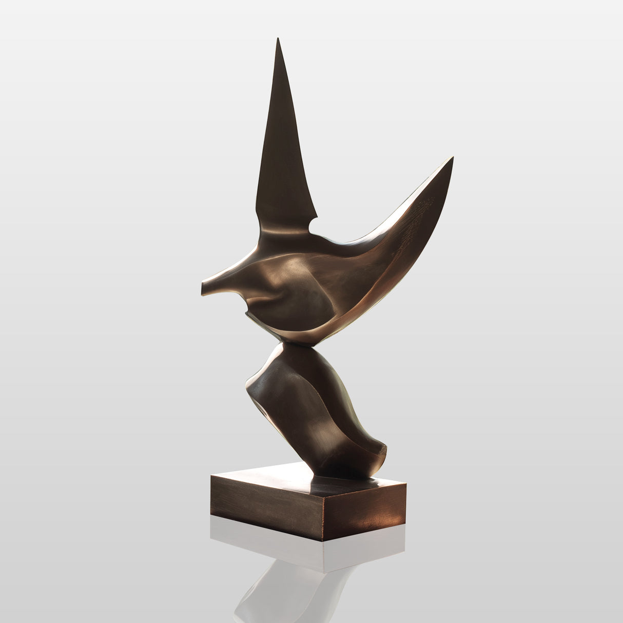 PREMIER Indoor Bronze Sculpture with Stylized Bird Design for Entryways or Display Areas PSB-162-Bronze Sculpture-PREMIER SCULPTURE