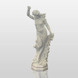 PREMIER Indoor Marble Female Statue with Wave in Neoclassical Style for Villa Hall, Atrium or Hallway PSM-215-Marble sculpture-PREMIER SCULPTURE