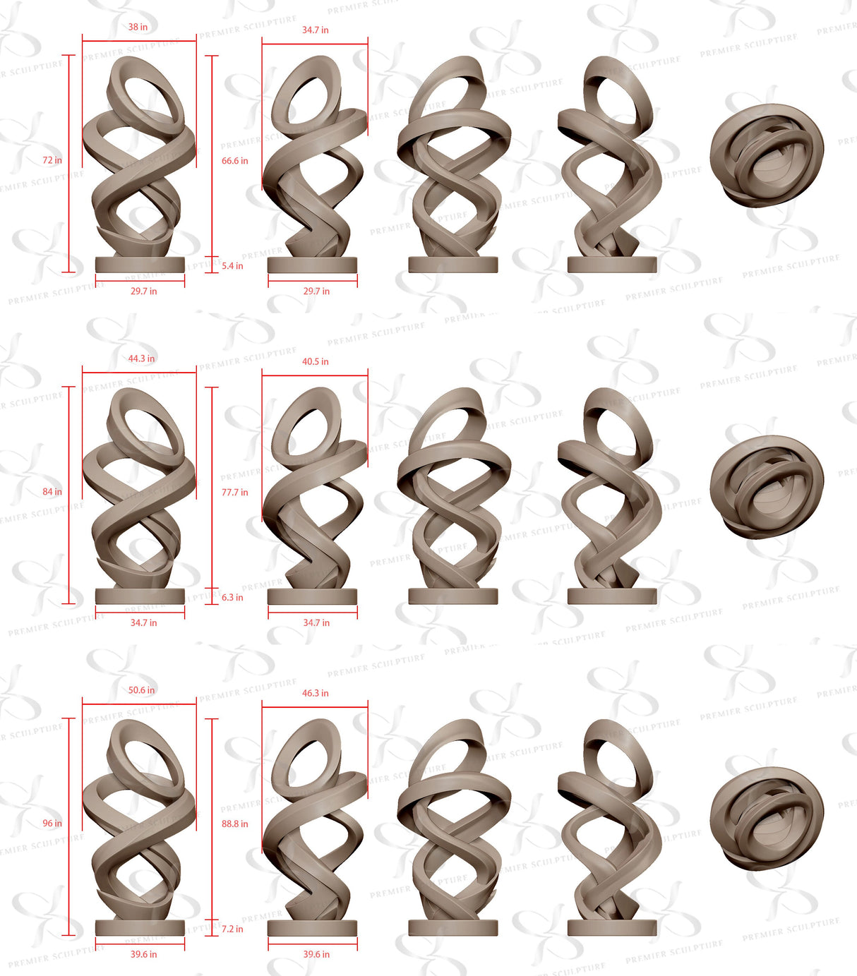 PREMIER Large Sculpture Custom Size Abstract Stainless Steel Outdoor Sculpture PSLSS-013-Stainless Steel Sculpture-PREMIER SCULPTURE