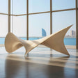 PREMIER Large Stainless Steel Sculpture with Abstract Design for Entryways, Open Lounges or Offices PSSS-237-Stainless Steel Sculpture-PREMIER SCULPTURE