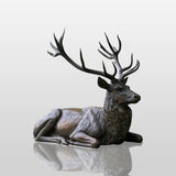 PREMIER Lifelike Bronze Deer Statue for Front Yard, Private Garden, Town Park or Urban Plaza PSB-217-Bronze Sculpture-PREMIER SCULPTURE