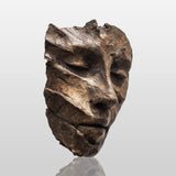 PREMIER Lifelike Face Wall Bronze Sculpture with Modern and Abstract Style for Offices, hotel lobbies and Indoors PSB-154-Bronze Sculpture-PREMIER SCULPTURE