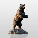PREMIER Majestic Bronze Bear Sculpture for Lodges, Parks, Cabins, and Outdoor Wildlife Spaces PSB-115-Bronze Sculpture-PREMIER SCULPTURE