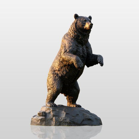 PREMIER Majestic Bronze Bear Sculpture for Lodges, Parks, Cabins, and Outdoor Wildlife Spaces PSB-115-Bronze Sculpture-PREMIER SCULPTURE