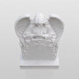 PREMIER Marble Angel Tombstone for Catholic Cemetery, Church Graveyard and Home Memorial Garden PSM-176-Marble sculpture-PREMIER SCULPTURE