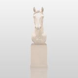 PREMIER Marble Horse Head Sculpture for Elegant Interior Spaces PSM-091-Marble sculpture-PREMIER SCULPTURE