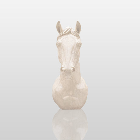 PREMIER Marble Horse Head Sculpture for Elegant Interior Spaces PSM-091-Marble sculpture-PREMIER SCULPTURE