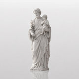 PREMIER Marble Saint Joseph Statue with Baby Jesus Design for Entry Porch, Church Ground or Courtyard PSM-175-Marble sculpture-PREMIER SCULPTURE