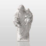 PREMIER Marble Saint Joseph Statue with Baby Jesus Design for Entry Porch, Church Ground or Courtyard PSM-175-Marble sculpture-PREMIER SCULPTURE