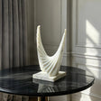 PREMIER Marble Table Sculpture in Wing Design for Consoles, Offices, Hotel Lobbies and Modern Interiors PSM-137-Marble sculpture-PREMIER SCULPTURE