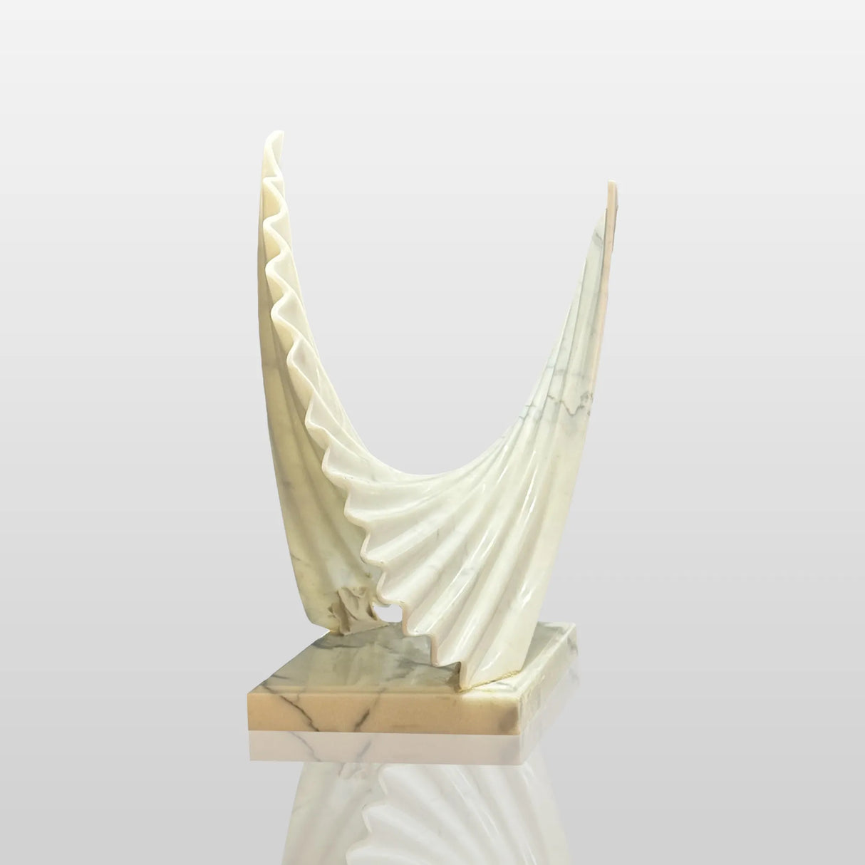 PREMIER Marble Table Sculpture in Wing Design for Consoles, Offices, Hotel Lobbies and Modern Interiors PSM-137-Marble sculpture-PREMIER SCULPTURE