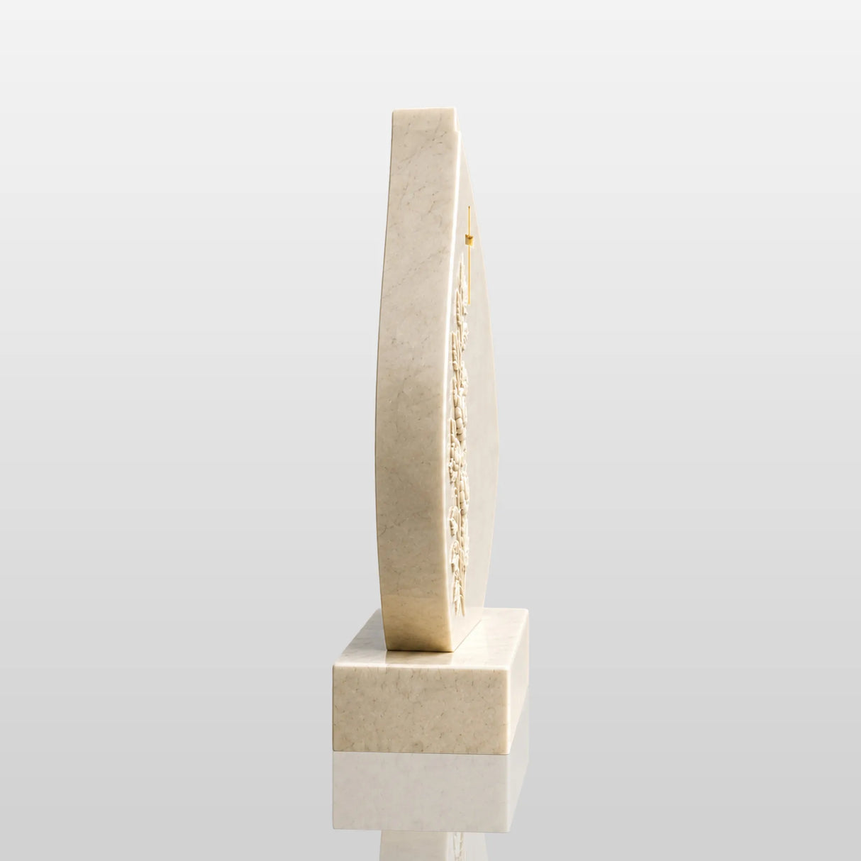 PREMIER Marble Teardrop Tombstone for Cemetery, Lawn Memory Garden and Funeral Home PSM-183-Marble sculpture-PREMIER SCULPTURE