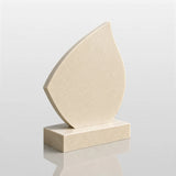 PREMIER Marble Teardrop Tombstone for Cemetery, Lawn Memory Garden and Funeral Home PSM-183-Marble sculpture-PREMIER SCULPTURE