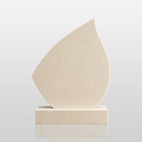 PREMIER Marble Teardrop Tombstone for Cemetery, Lawn Memory Garden and Funeral Home PSM-183-Marble sculpture-PREMIER SCULPTURE