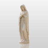 PREMIER Marble Virgin Mary Statue for Sunroom, Church, Living Room, Atrium or Art Gallery PSM-186-Marble sculpture-PREMIER SCULPTURE