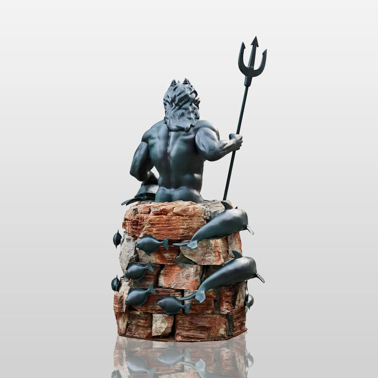 PREMIER Massive Bronze Poseidon Statue Outdoor Sea God Sculpture for Public Plaza PSB-062-Bronze Sculpture-PREMIER SCULPTURE