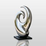 PREMIER Metal Swirl Sculpture for Home Entry, Urban Garden or Driveway PSSS-350-Stainless Steel Sculpture-PREMIER SCULPTURE