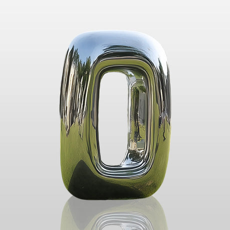 PREMIER Minimalist Stainless Steel Sculpture with Soft Contours for Modern Outdoor Design PSSS-174-Stainless Steel Sculpture-PREMIER SCULPTURE