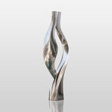 PREMIER Modern Stainless Steel Sculpture with Flowing and Interacting Ribbons Design Perfect for Public Parks, Courtyards or Near the Pool PSSS-230-Stainless Steel Sculpture-PREMIER SCULPTURE