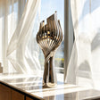PREMIER Modern Stainless Steel Sculpture with Torch Design for Hotel Lobbies, Entrances or Offices PSSS-263-Stainless Steel Sculpture-PREMIER SCULPTURE