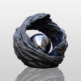 PREMIER Modern Stainless Steel Sculpture with Root Nest Design for Hotel Gardens or Public Areas Decor PSSS-248-Stainless Steel Sculpture-PREMIER SCULPTURE