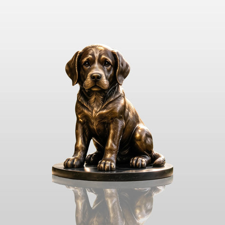 PREMIER Outdoor Bronze Labrador Puppy Statue for Garden, Backyard or Estate Lawn PSB-277-Bronze Sculpture-PREMIER SCULPTURE