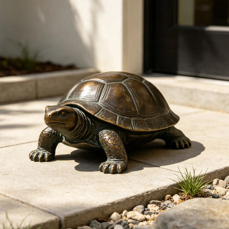 PREMIER Outdoor Bronze Turtle Statue for Garden, Backyard, Pool or Park Lawn PSB-284-Bronze Sculpture-PREMIER SCULPTURE