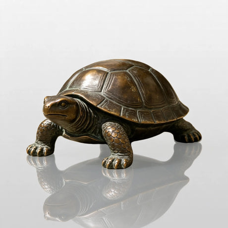 PREMIER Outdoor Bronze Turtle Statue for Garden, Backyard, Pool or Park Lawn PSB-284-Bronze Sculpture-PREMIER SCULPTURE