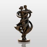 PREMIER Outdoor Large Bronze Dancing Couple Sculpture for Pool Deck, Garden or Hotel Terrace PSB-260-Bronze Sculpture-PREMIER SCULPTURE
