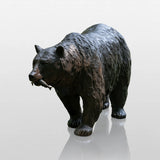 PREMIER Outdoor Large Bronze Statue with Bear holding Fish for Garden, Lake Shore or Park PSB-282-Bronze Sculpture-PREMIER SCULPTURE