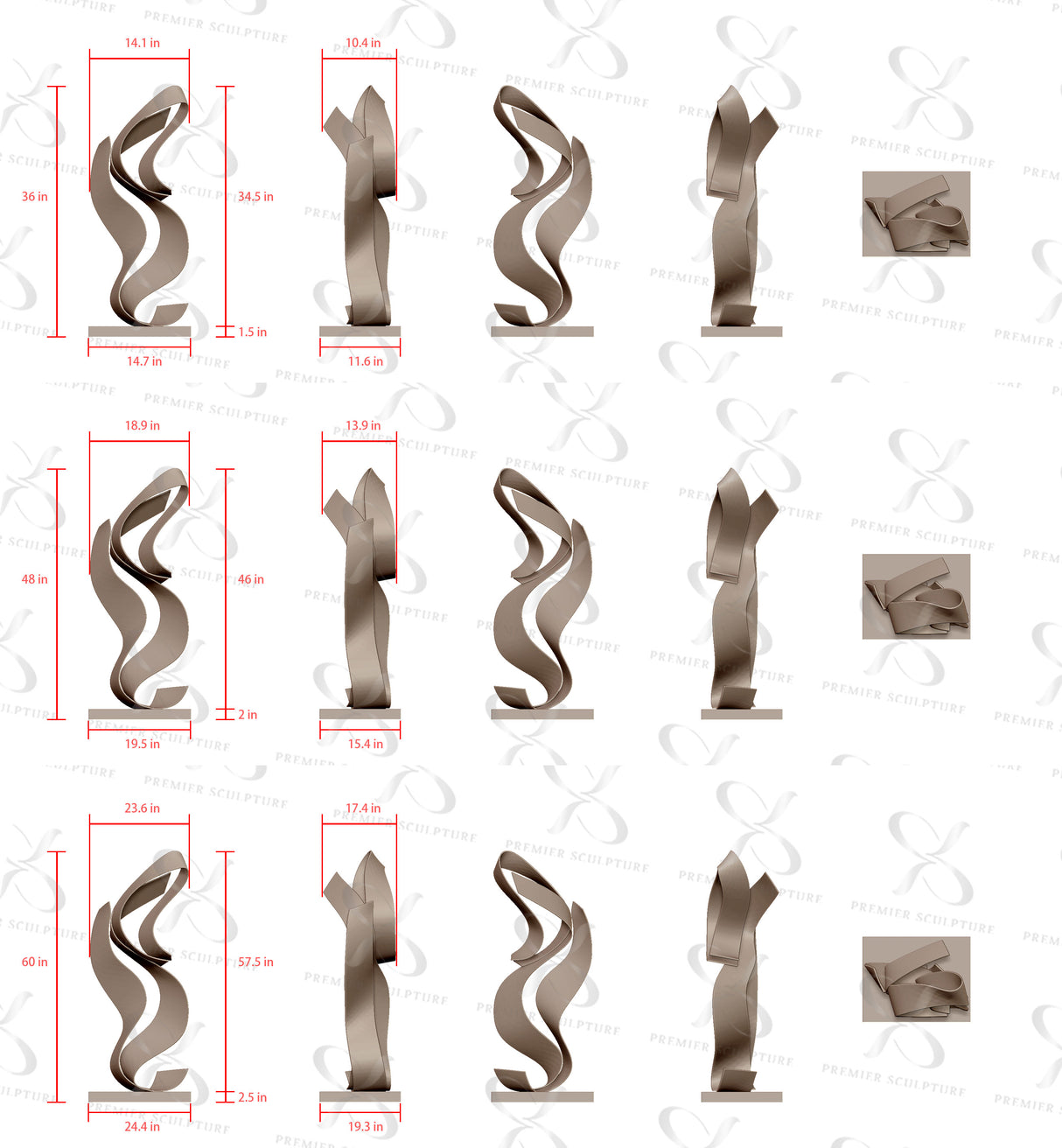 PREMIER Outdoor Sculpture Abstract Stainless Steel Modern Art Sculpture PSSS-050-Stainless Steel Sculpture-PREMIER SCULPTURE