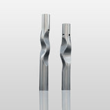 PREMIER Outdoor Stainless Steel Sculpture with Twisted Water Column Design Ideal for Garden or Patio PSSS-222-Stainless Steel Sculpture-PREMIER SCULPTURE