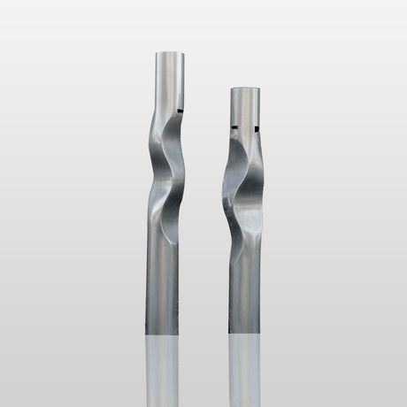 PREMIER Outdoor Stainless Steel Sculpture with Twisted Water Column Design Ideal for Garden or Patio PSSS-222-Stainless Steel Sculpture-PREMIER SCULPTURE