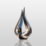 PREMIER Polished Stainless Steel Sculpture with Flame Form for Luxury Entrances, Gardens, and Poolside Spaces PSSS-166-Stainless Steel Sculpture-PREMIER SCULPTURE