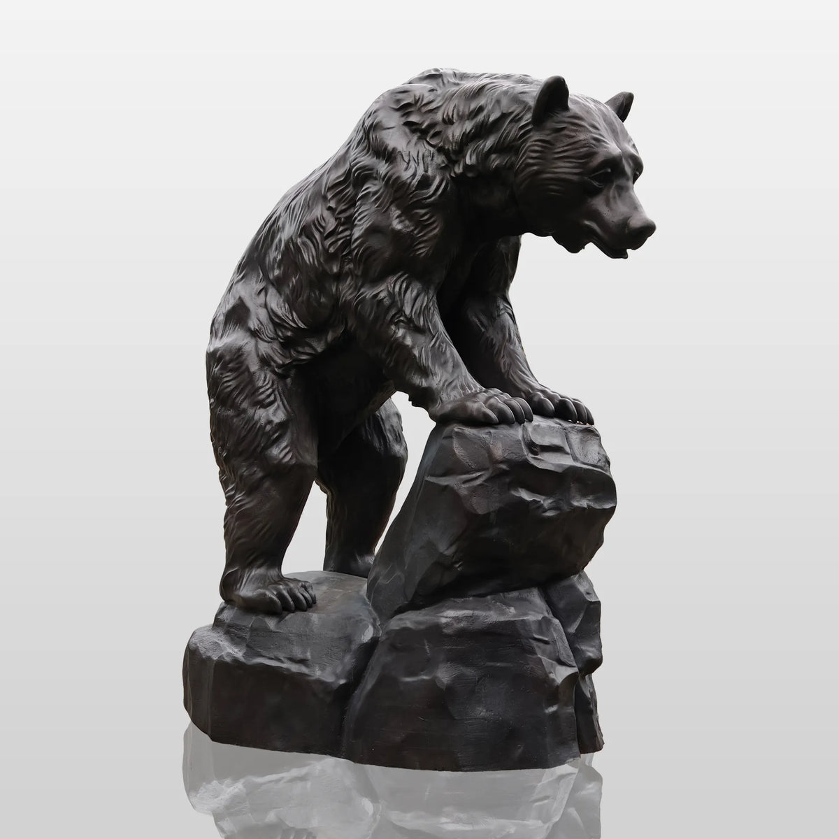 PREMIER Realistic Bear Bronze Sculpture for Outdoor Garden Decor PSB-155-Bronze Sculpture-PREMIER SCULPTURE