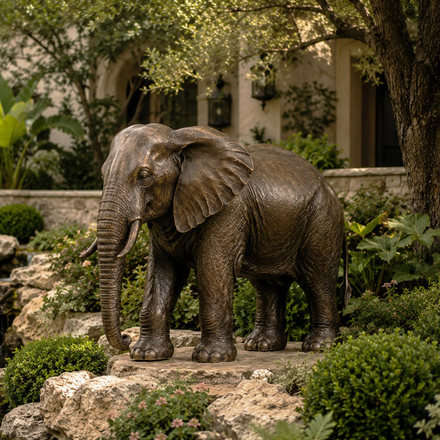 PREMIER Realistic Bronze Elephant Sculpture for Villa Courtyard, Resort Garden, Zoo and Park PSB-197-Bronze Sculpture-PREMIER SCULPTURE