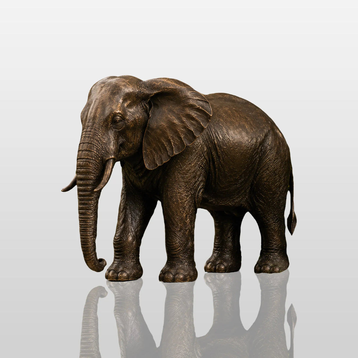 PREMIER Realistic Bronze Elephant Sculpture for Villa Courtyard, Resort Garden, Zoo and Park PSB-197-Bronze Sculpture-PREMIER SCULPTURE