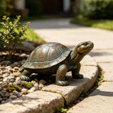 PREMIER Realistic Bronze Turtle Statue for Patio, Park Walkway or Resort Garden PSB-259-Bronze Sculpture-PREMIER SCULPTURE