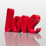 PREMIER Red Love Sculpture in Stainless Steel for Gardens and Modern Outdoor Spaces PSSS-178-Stainless Steel Sculpture-PREMIER SCULPTURE