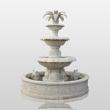 PREMIER Refined Outdoor Marble Fountain with Classic Design for Urban Parks, Gardens and Public Plazas PSFM-007-Marble sculpture-PREMIER SCULPTURE