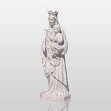 PREMIER Religious Marble Statue with the Virgin Mary Holding the Child Jesus Design Fit for Churches, Religious Parks or Courtyards PSM-110-Marble sculpture-PREMIER SCULPTURE